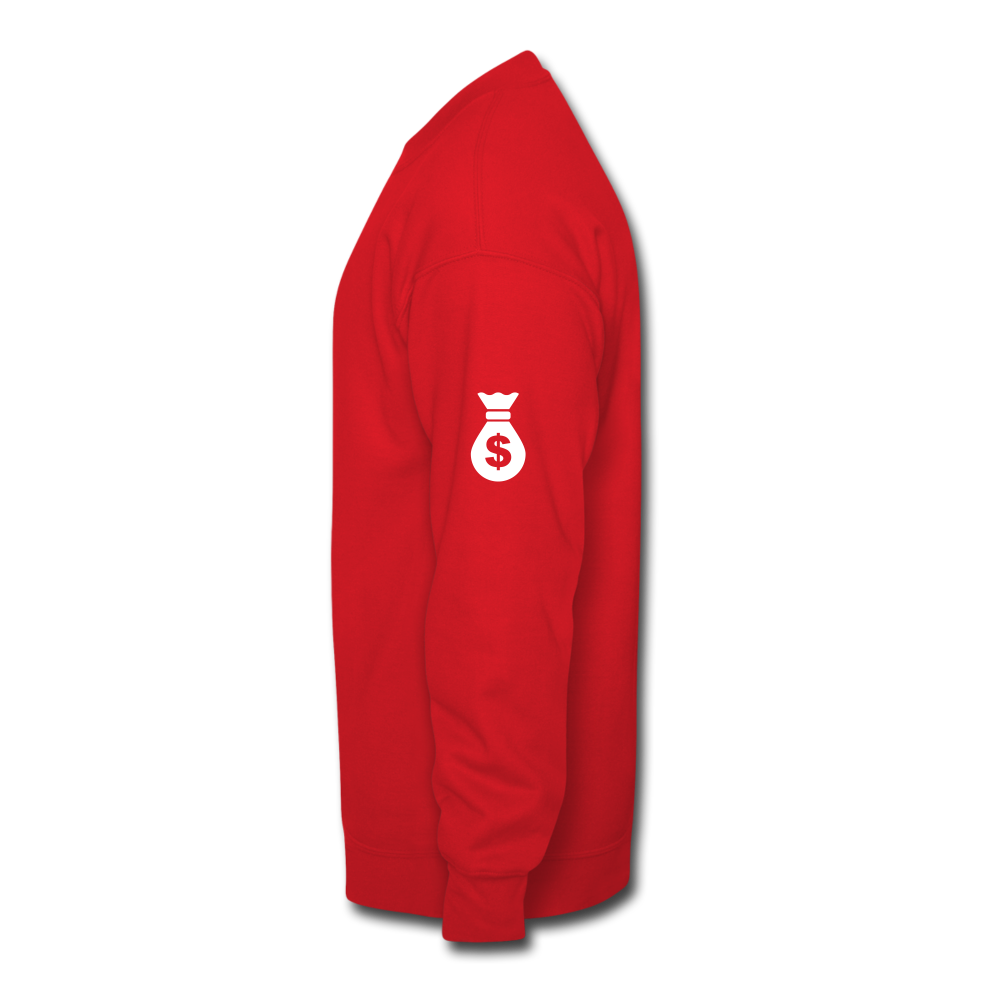 Manifest Your Bag Crewneck Sweatshirt - red