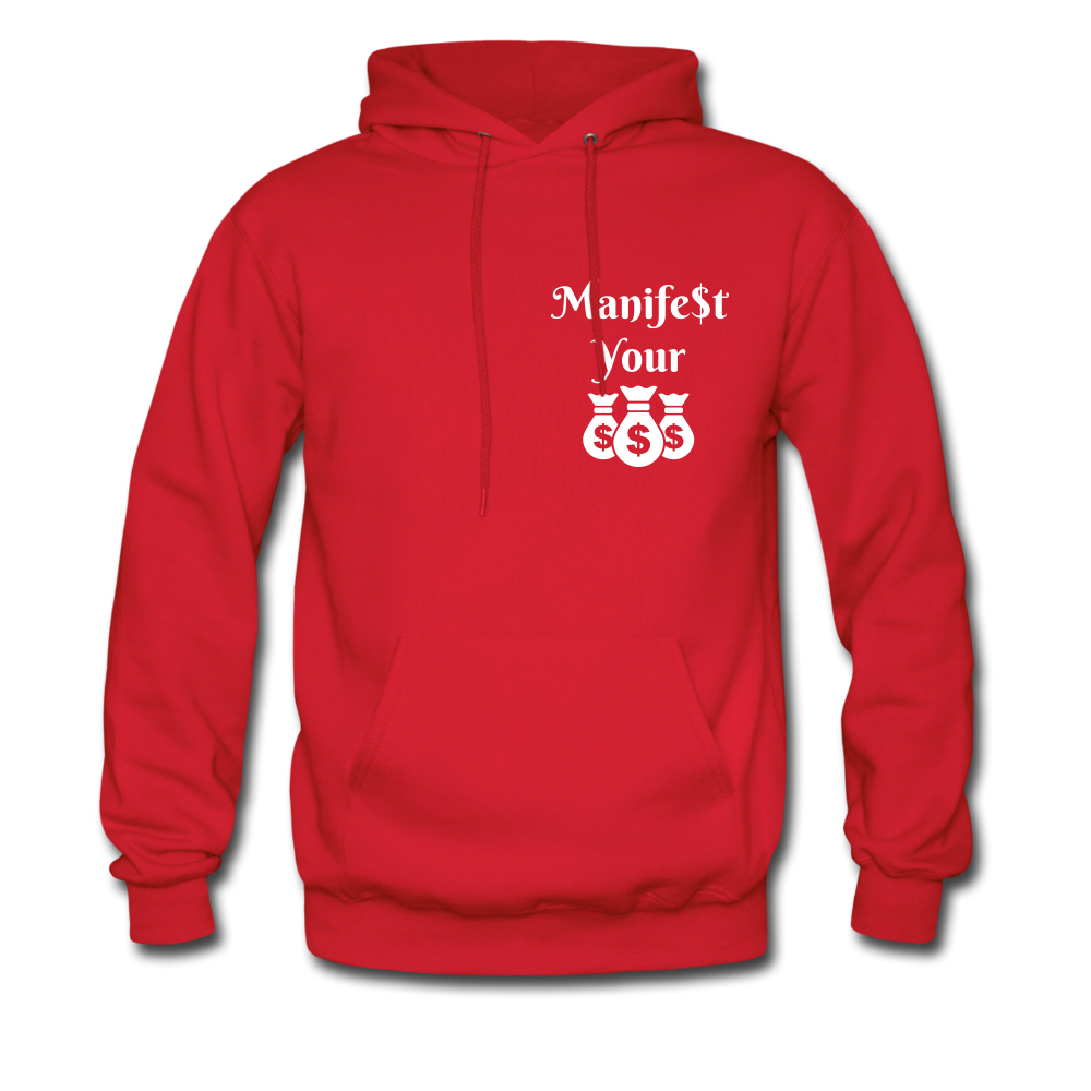 Manifest Your Bag- Hoodie - red