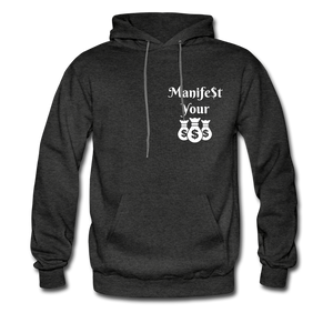 Manifest Your Bag- Hoodie - charcoal gray