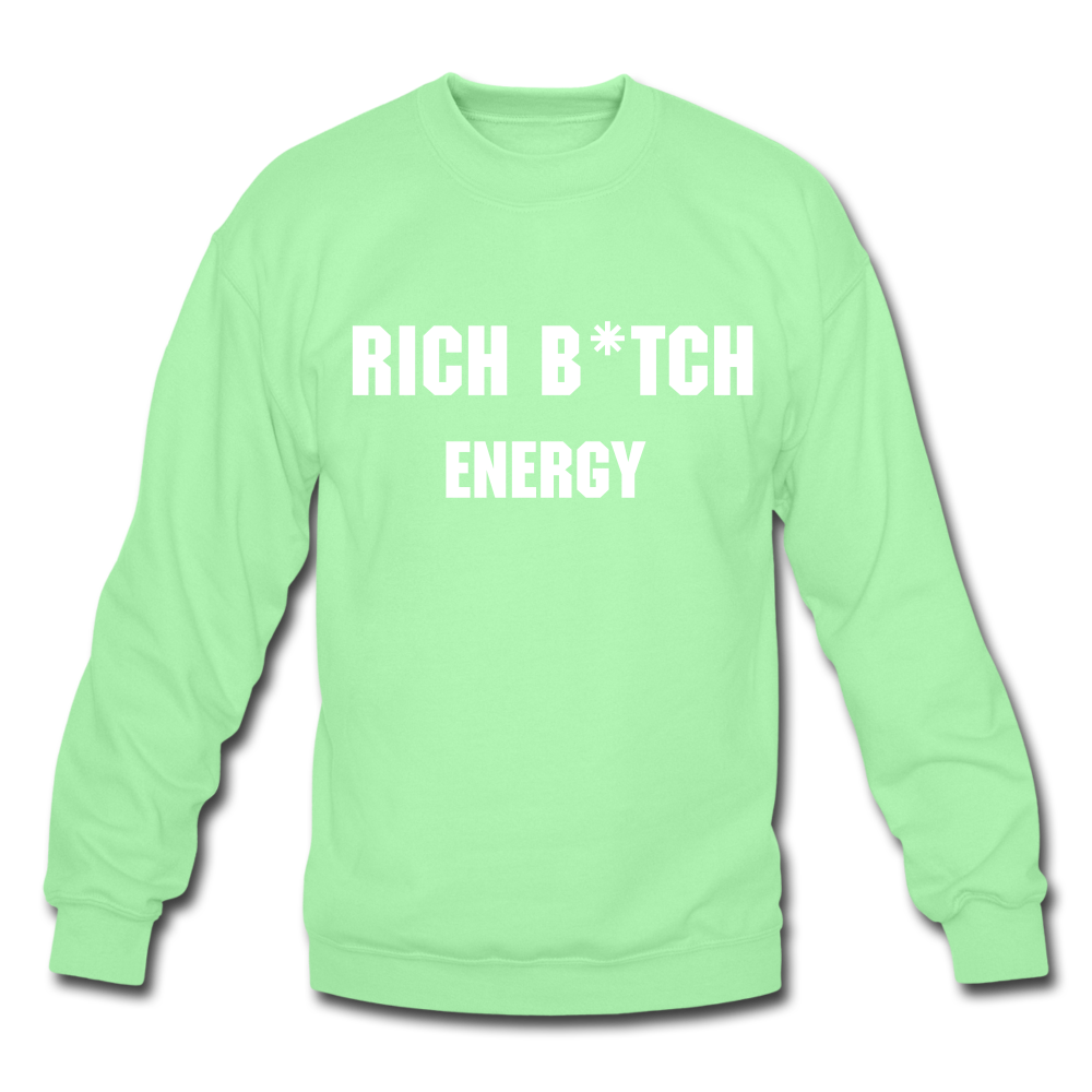 Rich Energy Crewneck Sweatshirt - lime