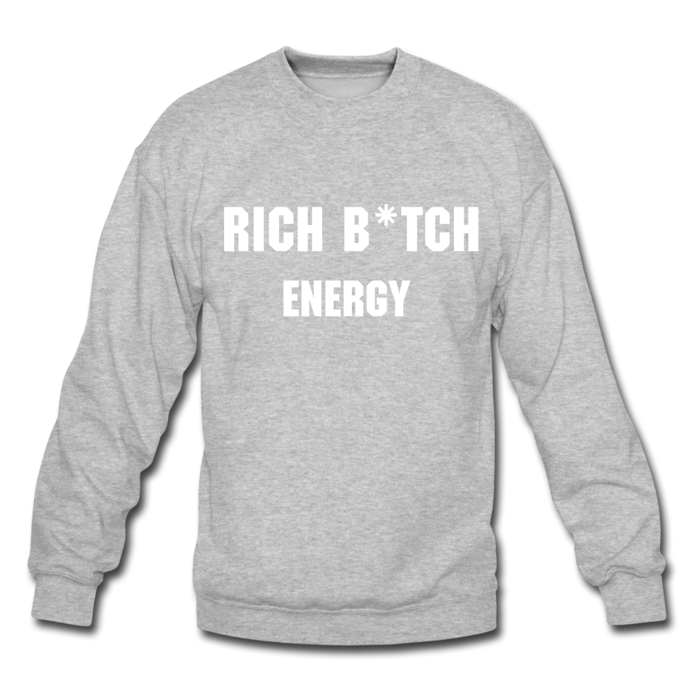 Rich Energy Crewneck Sweatshirt - heather gray