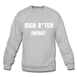 Rich Energy Crewneck Sweatshirt - heather gray