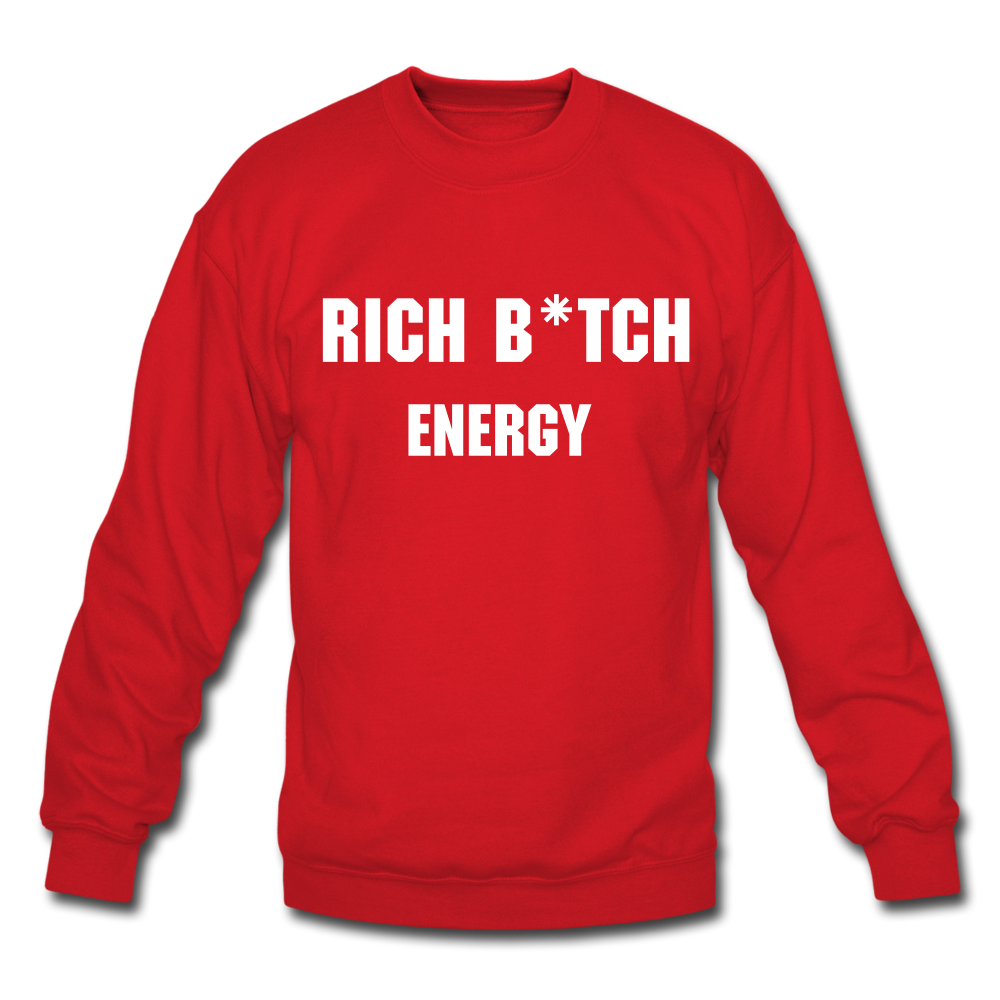 Rich Energy Crewneck Sweatshirt - red