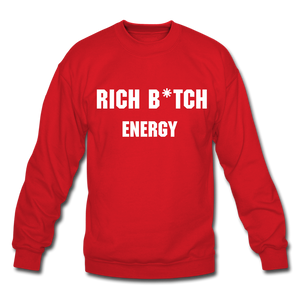 Rich Energy Crewneck Sweatshirt - red