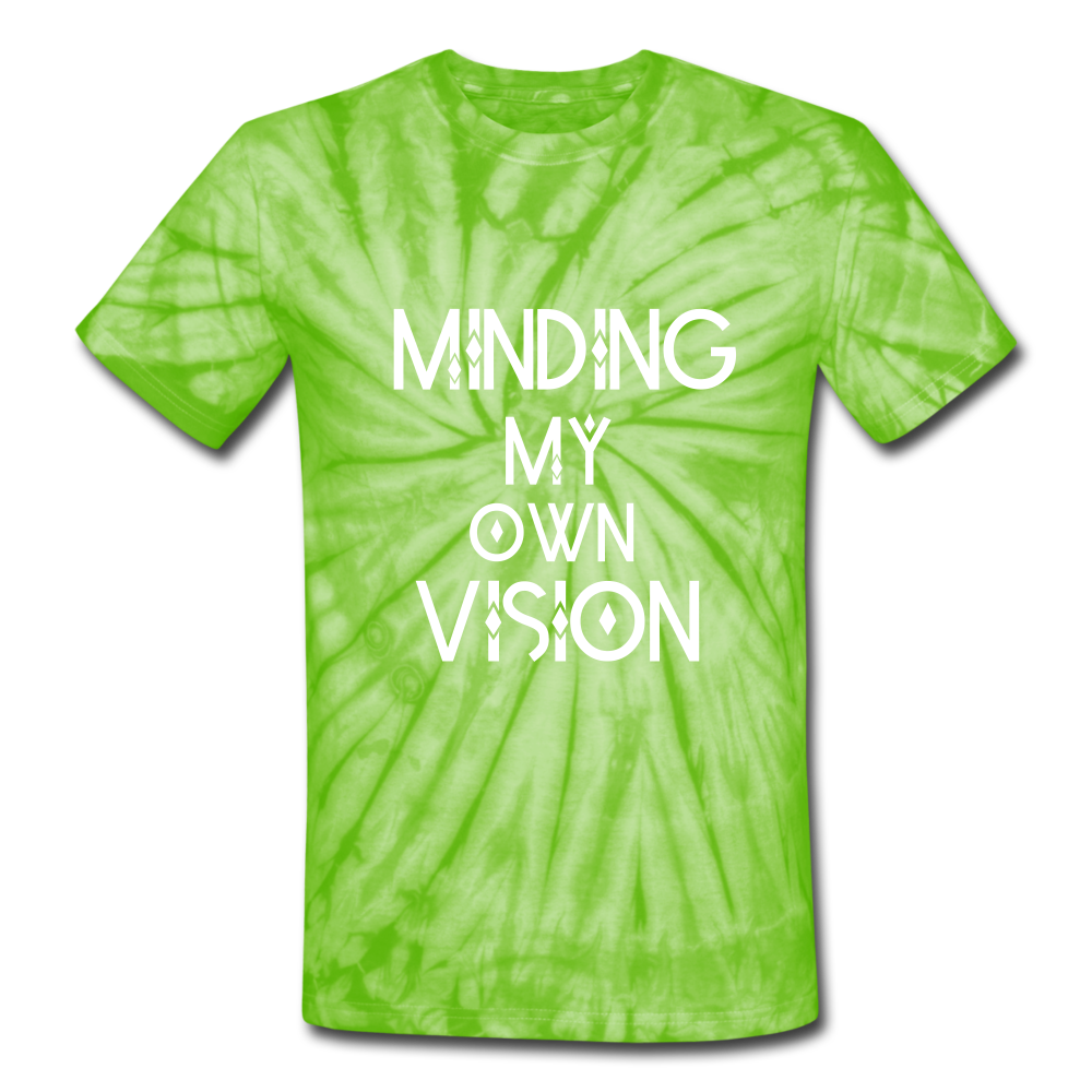 Vision Tie Dye T-Shirt - spider lime green