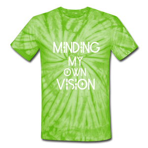 Vision Tie Dye T-Shirt - spider lime green