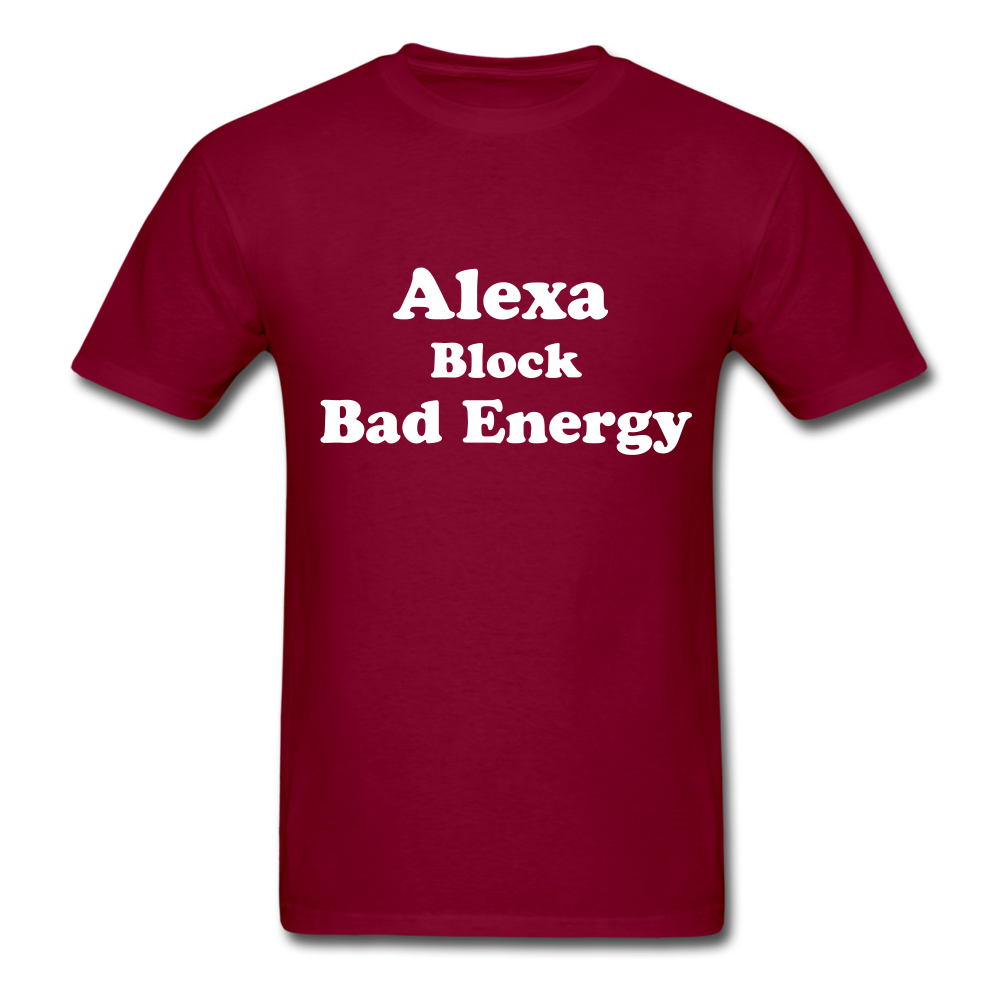 Alexa Block Bad Energy Classic T-Shirt - burgundy