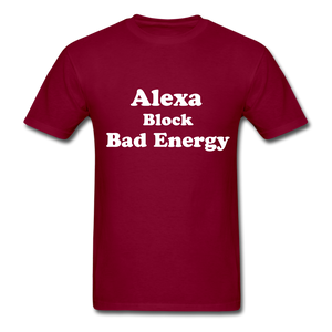 Alexa Block Bad Energy Classic T-Shirt - burgundy