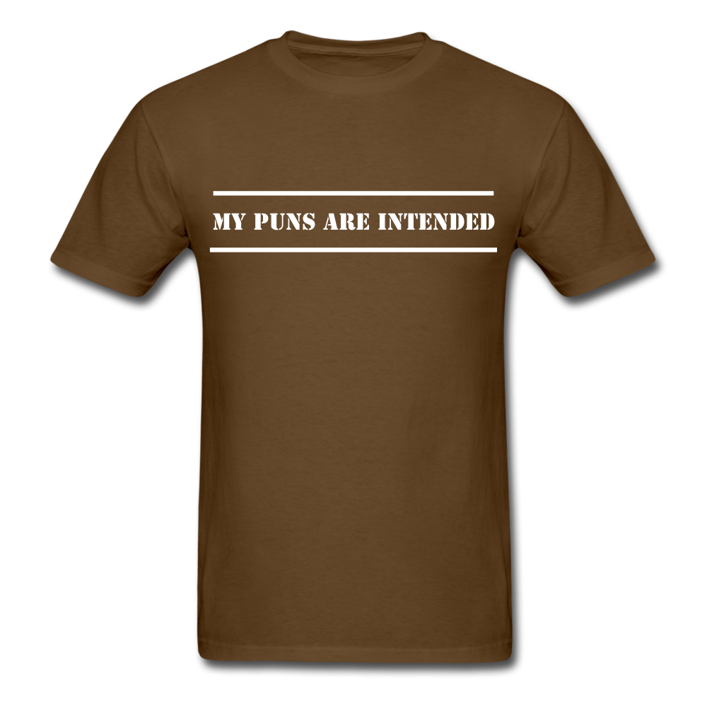 Puns Intended Unisex Classic T-Shirt - brown