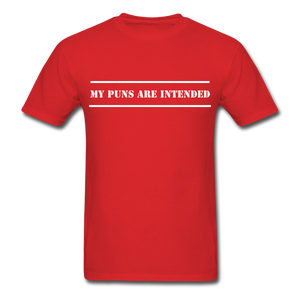 Puns Intended Unisex Classic T-Shirt - red
