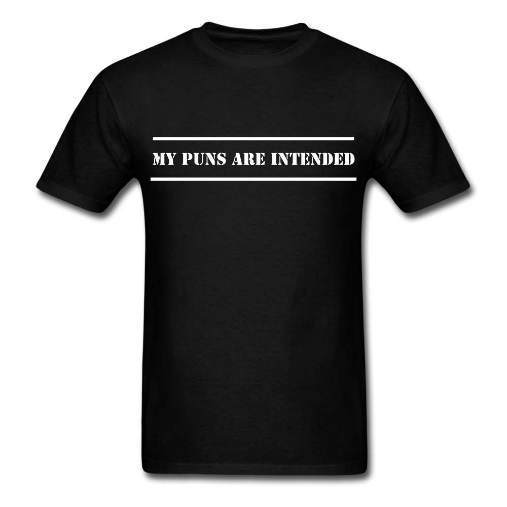 Puns Intended Unisex Classic T-Shirt - black