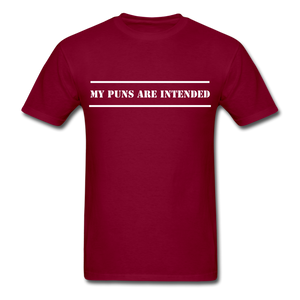 Puns Intended Unisex Classic T-Shirt - burgundy
