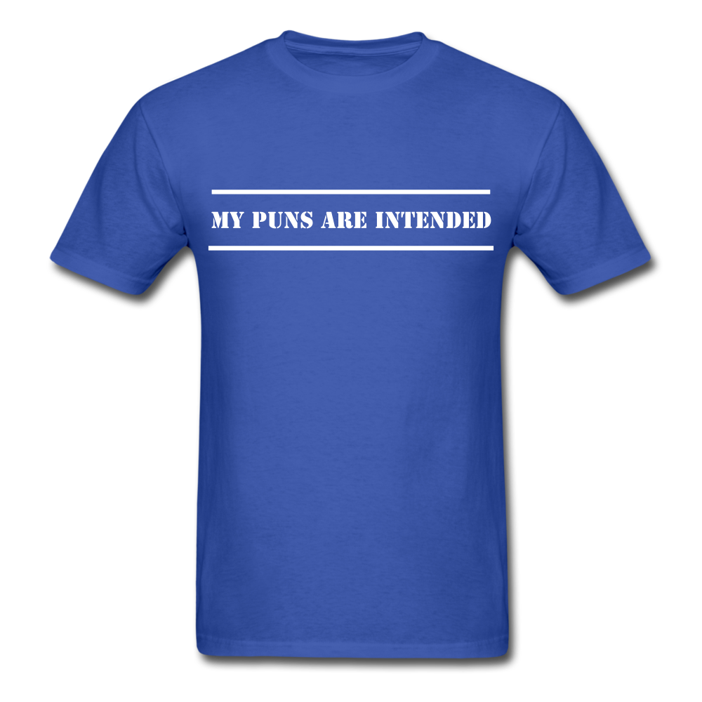 Puns Intended Unisex Classic T-Shirt - royal blue
