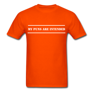 Puns Intended Unisex Classic T-Shirt - orange