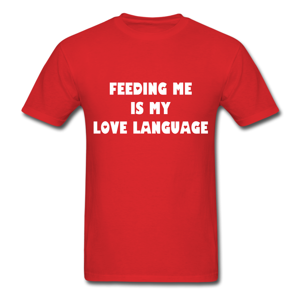 Love Language Unisex Classic T-Shirt - red