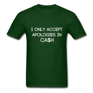 APOLOGIES Classic T-Shirt - forest green