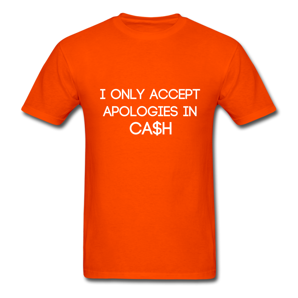 APOLOGIES Classic T-Shirt - orange
