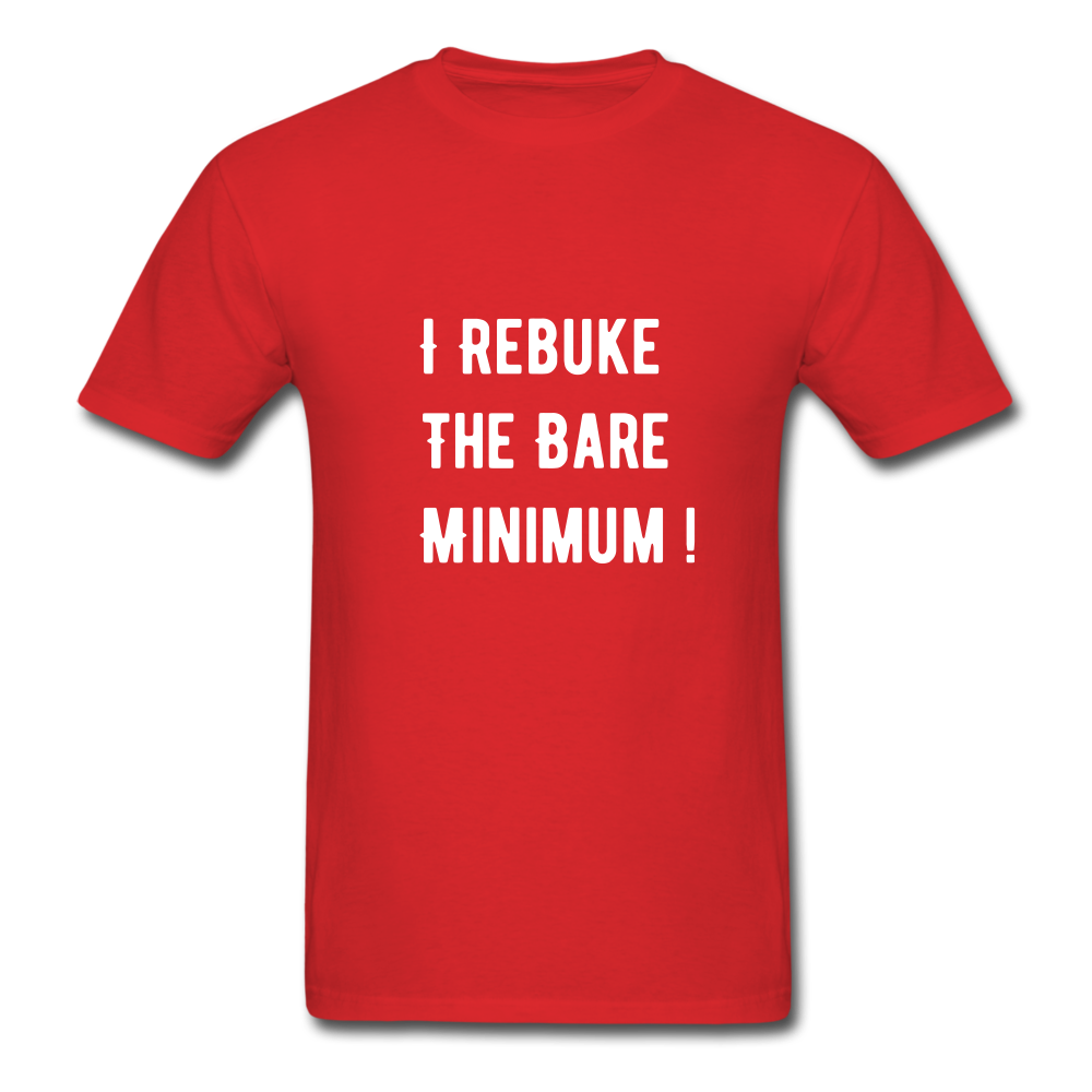 Rebuke The Bare Minimum Unisex Classic T-Shirt - red
