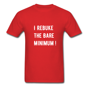 Rebuke The Bare Minimum Unisex Classic T-Shirt - red
