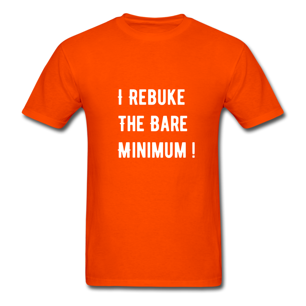 Rebuke The Bare Minimum Unisex Classic T-Shirt - orange