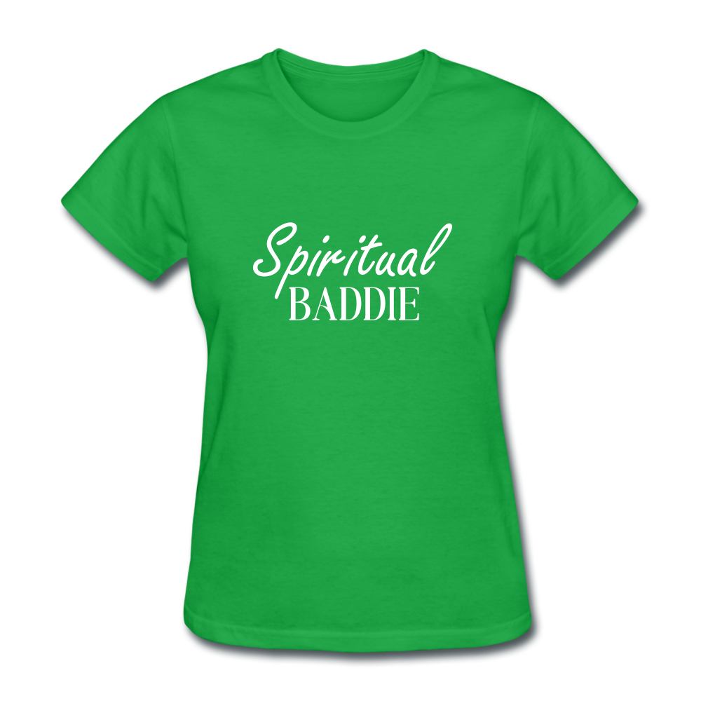 Spiritual Baddie Women's T-Shirt - bright green