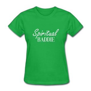 Spiritual Baddie Women's T-Shirt - bright green