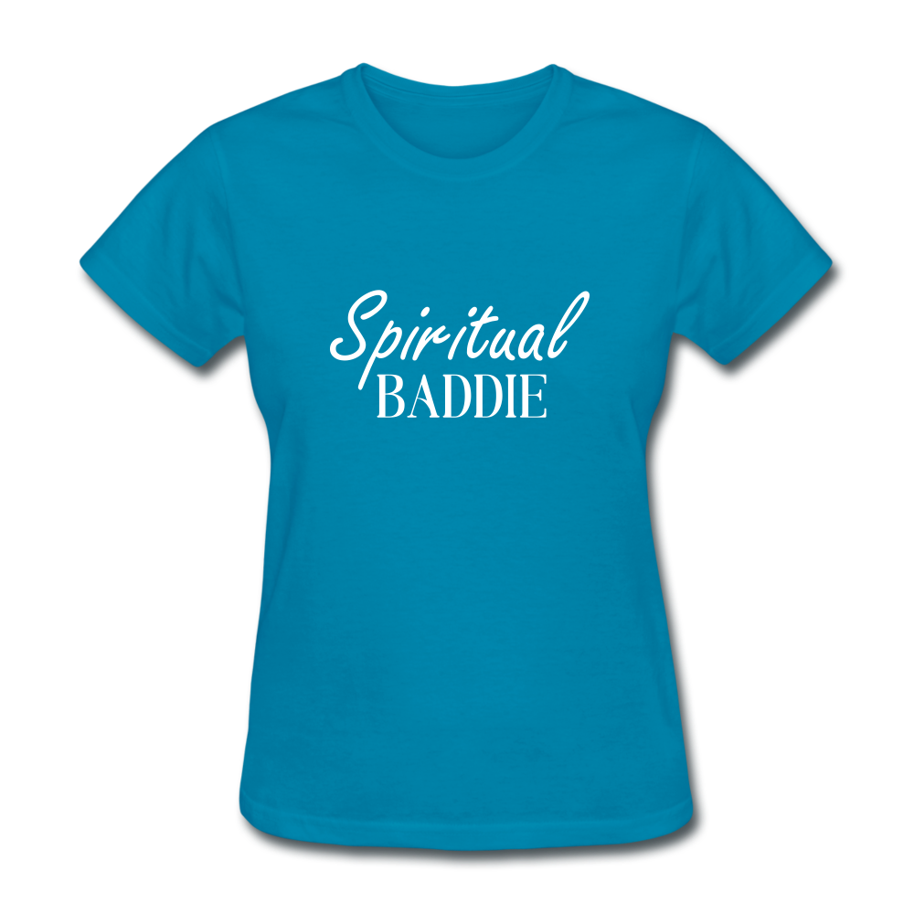 Spiritual Baddie Women's T-Shirt - turquoise