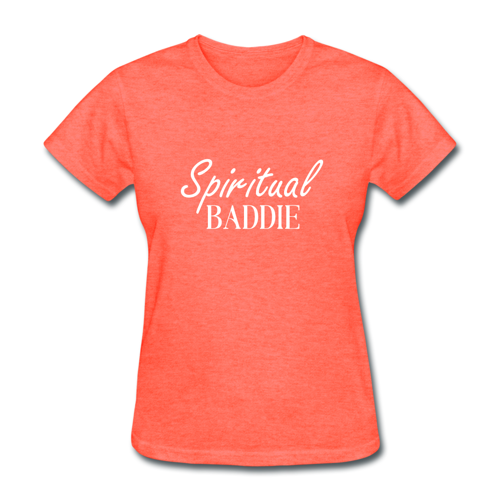 Spiritual Baddie Women's T-Shirt - heather coral