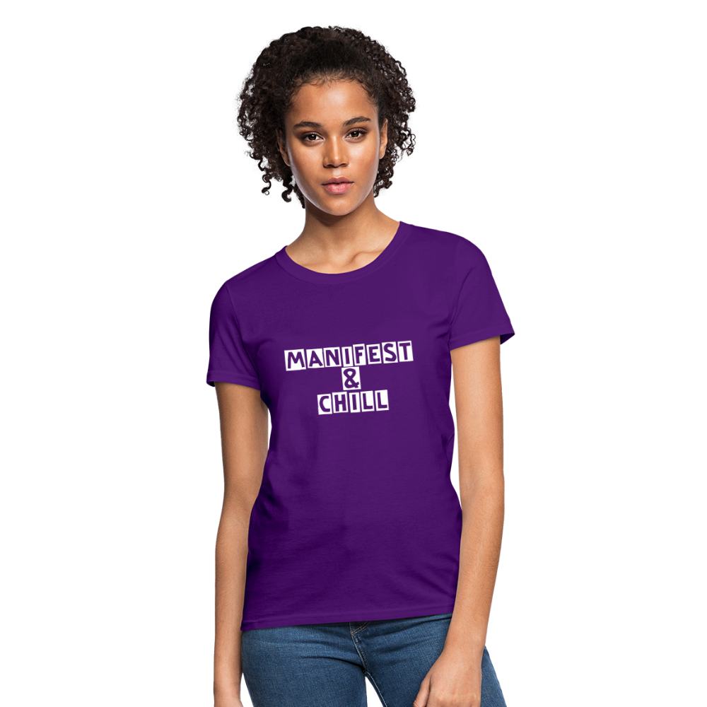 Manifest & Chill Manifest Women's T-Shirt - purple