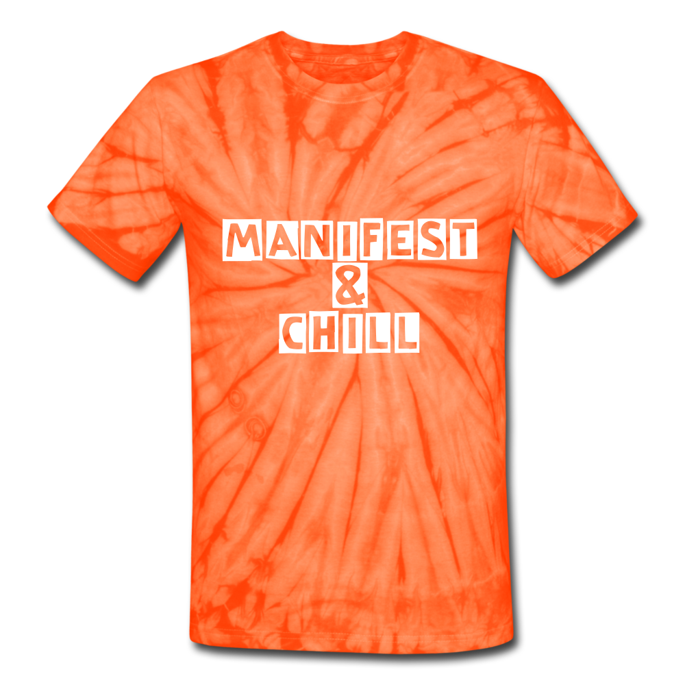 Unisex Tie Dye T-Shirt - spider orange