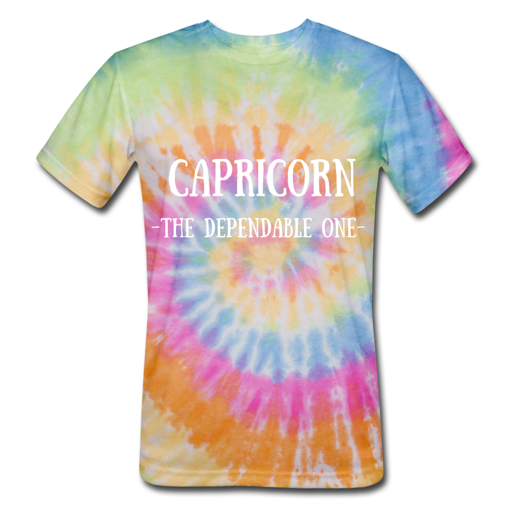 Capricorn- unisex Tie Dye T-Shirt - rainbow