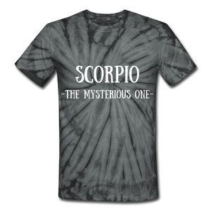 Scorpio- Unisex Tie Dye T-Shirt - spider black