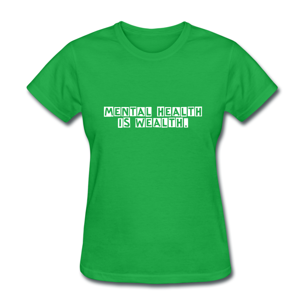 Mental Health Women's T-Shirt - bright green
