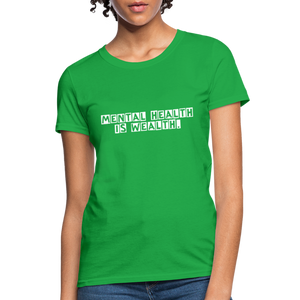 Mental Health Women's T-Shirt - bright green